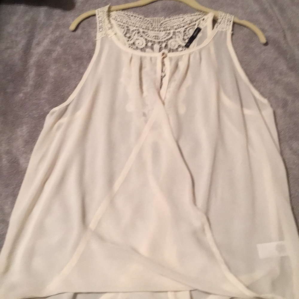 Tank top. Sheer.